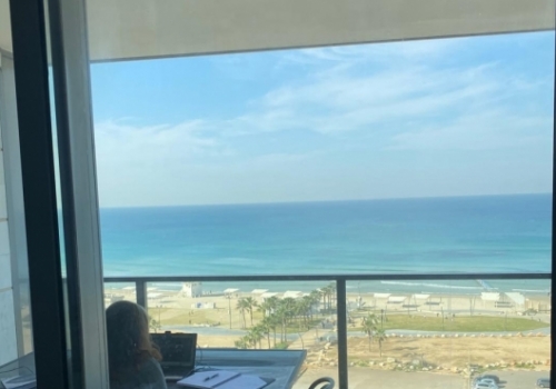 Hadera 3 rooms Sea view Mamad Pool Gym Storage Parking For sale